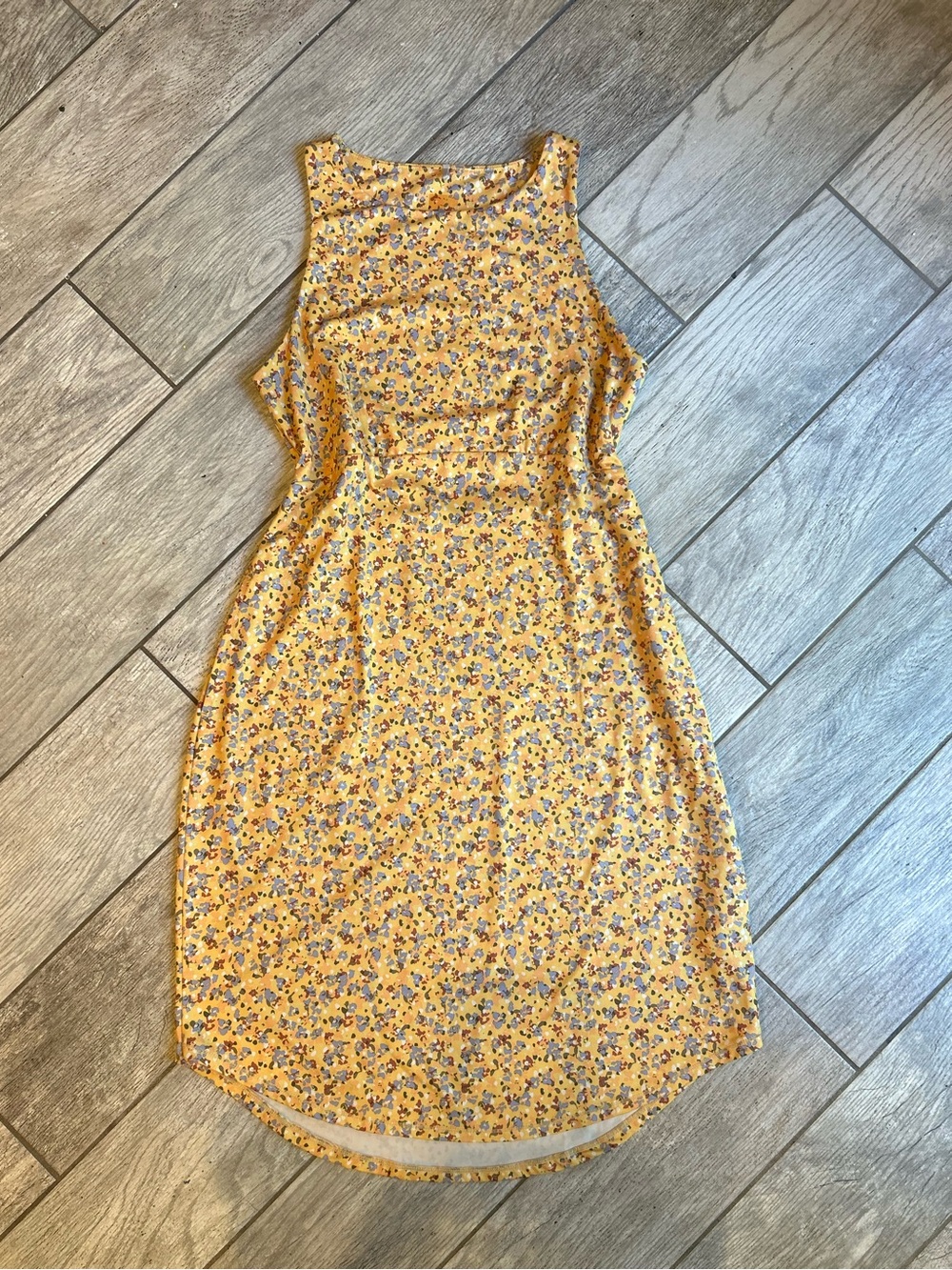 PrAna Floral Print Yellow Dress | Women’s Approx. Size S/M